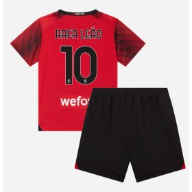 AC Milan Rafael Leao #10 Hemmakläder Barn 2023-24 Kortärmad (+ Korta byxor)